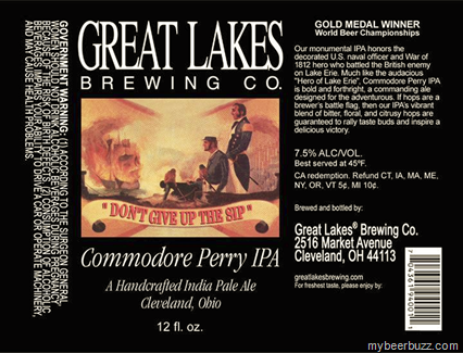 Great Lakes - Commodore Perry IPA - My BeerBuzz