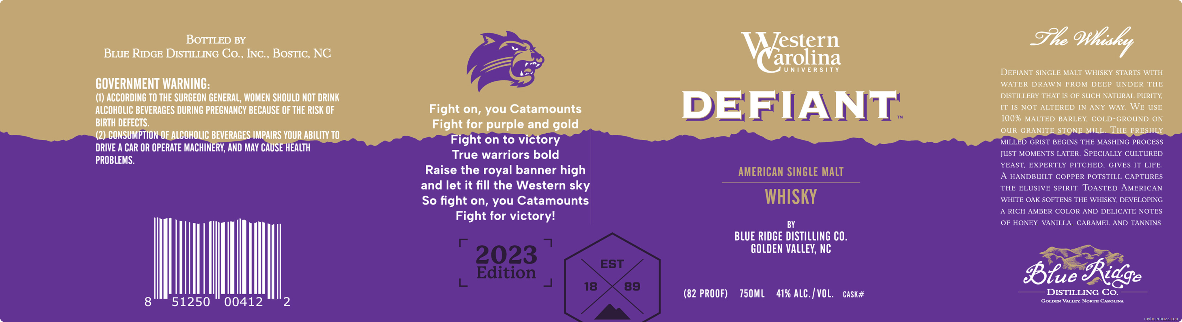Blue Ridge Distilling Defiant Western Carolina University American ...